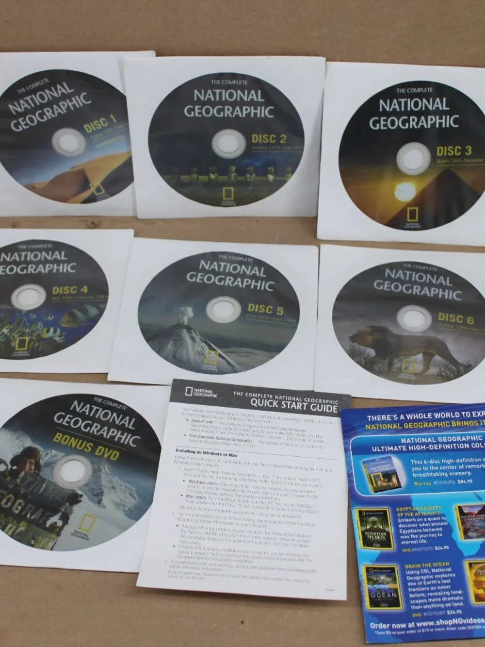 National Geographic - Every Issue 1888 to 2008  6 Cd + 1 Dvd Tested - Picture 2 of 3